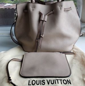 LV Mahina Girolata Bucket Bag Grey with Dust Bag